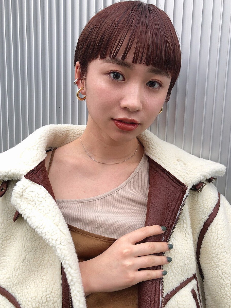 【LA PENSEE】柔らかさのある暖色カラー×ショートヘア