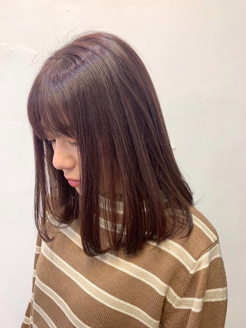 〇ピンクベージュ  ブリーチなし ピンクラベンダー