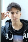 2ブロック【ハーフアップショート】刈り上げ短髪アップバング