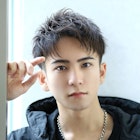 2ブロック【ハーフアップショート】刈り上げ短髪アップバング