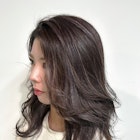 大人ハイライト レイヤーカット 白髪ぼかし ダークグレージュ