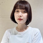 韓国ボブ×ナチュラルボブ×バイオレットカラー×10代20代