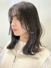 韓国風ヘア 外国人風ヘア くびれヘア オリーブグレージュ A525