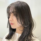 韓国風ヘア 外国人風ヘア くびれヘア オリーブグレージュ A525