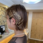 ボブヘアアレンジ/結婚式ヘアアレンジ/江坂/早朝ヘアセット