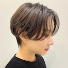 ハンサムショート 大人ショート 前髪なしショート A528