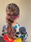 浴衣　ヘアアレンジ　ポニーテールアレンジ