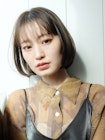 ナチュラルストレートボブ_大人ガーリーチョコレート_69091