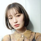 ナチュラルストレートボブ_大人ガーリーチョコレート_69091