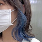 イヤリングカラー前髪ピンクベージュインナーグレージュレイヤー