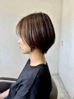 20代30代40代大人ガーリーチョコレートハイライトショートヘア 