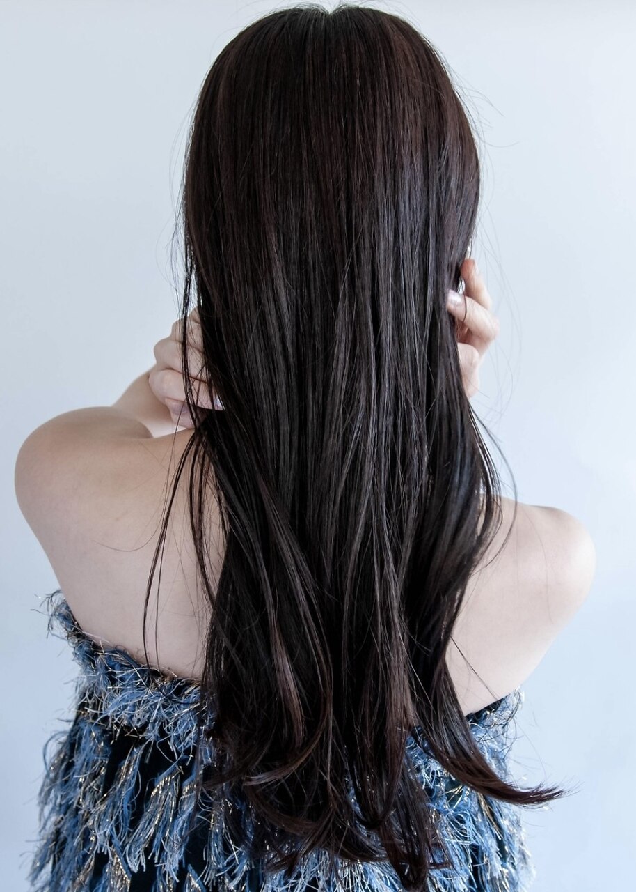 リラックスウェーブ　黒髪ロング/白髪染め/ヘッドスパ/リタッチ