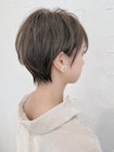 大人可愛いふんわり丸み耳掛けショート
