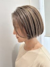 (銀座) ハイライト　ブリーチカラー　ミニボブ