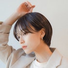 シースルーバングの大人可愛いショートヘア/20代/30代/40代/50代