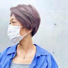 イメチェン/フルバング/似合わせカット/レッドブラウン/ハッシュ