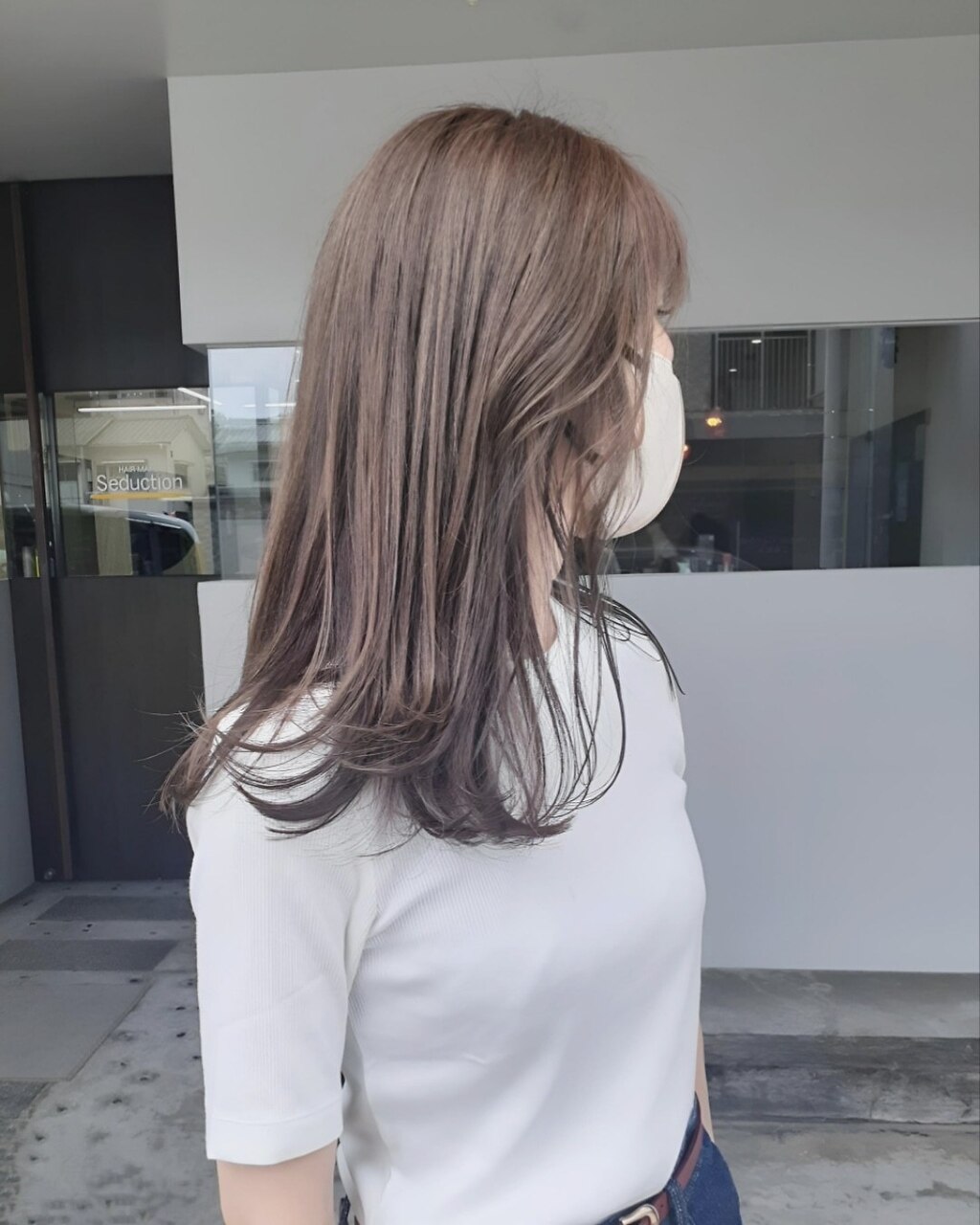 松山市20代/30代/40代　ハイライト×ミルクティベージュ○
