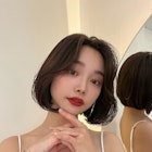 韓国bob_くびれヘアアプリコットオレンジ