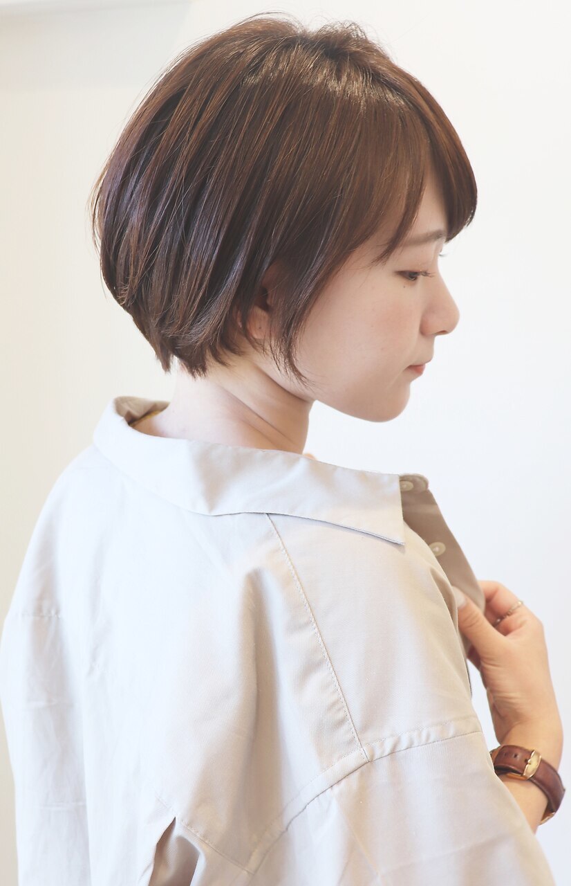 手入れ簡単　小顔　ミニボブ 30代40代　ショートボブ　川口