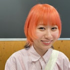 狐カラーキツネカラーウルフショートオレンジカラースタイル