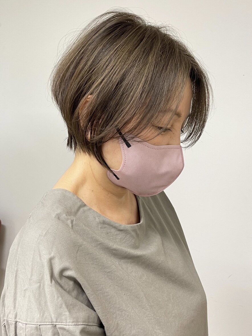 *After→Before*右スワイプ【白髪ぼかしベージュ】[30代40代50代