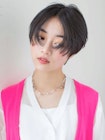丸顔さんに似合う　20代30代40代　小顔　マッシュショート