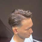 ビジネスフォーマル ツーブロックショート 七三オールバック