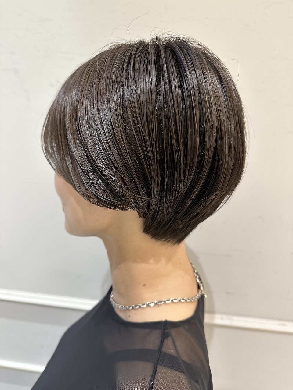 (銀座) マッシュショート　オリーブベージュ