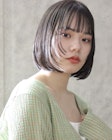 顔まわりレイヤーボブ/ミニボブ/顔まわり/レイヤーカット