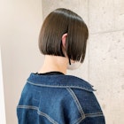 切りっぱなし ミニボブ リップラインボブ 顎ラインボブ