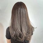 グラデーションカラーグレイパールシアーベージュ透明感カラー