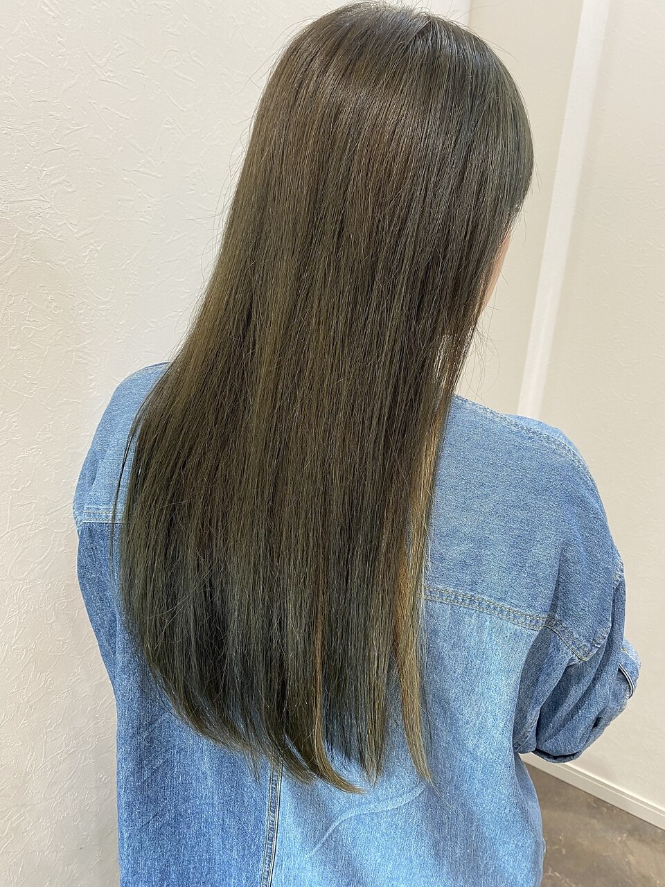 ツヤ髪ロング☆オリーブカラー