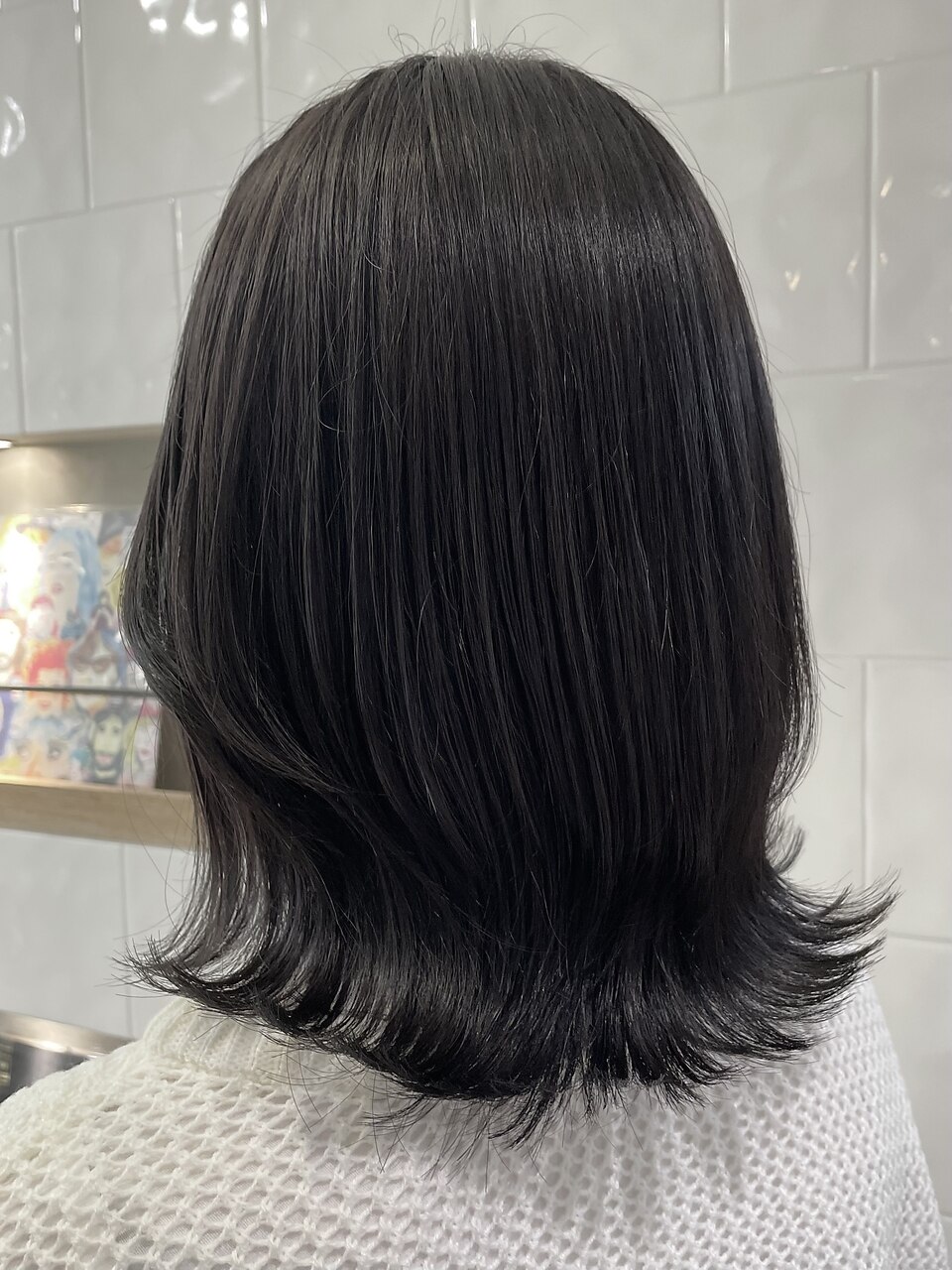 地毛風カラーダークグレージュ【肥田亜沙美】