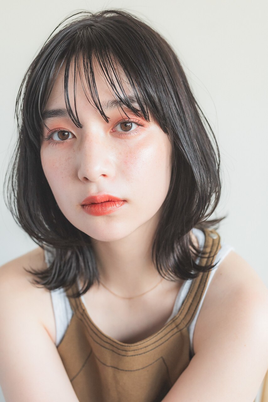 【unami】レイヤーパーマ×ミディアムヘア　澤田杏奈