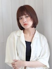 ウルフボブ×ココアブラウン