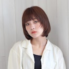 ウルフボブ×ココアブラウン