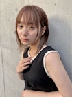 ◇ミディアムレイヤー  切りっぱなし ダークアッシュ【Riku】