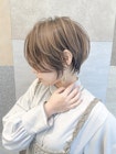 レイヤー大人ショート20代30代40代50代オリーブグレージュ