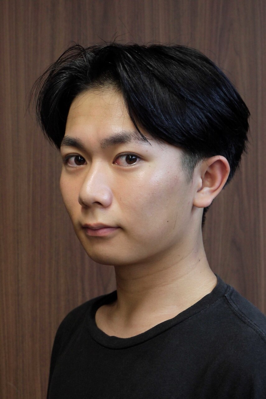 センター分け
