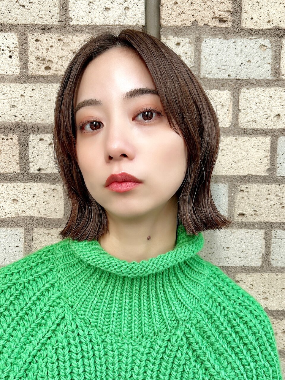 外ハネボブ　大人女子　髪質改善