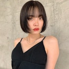 フェイスレイヤーボブ / 地毛風ディープグレー