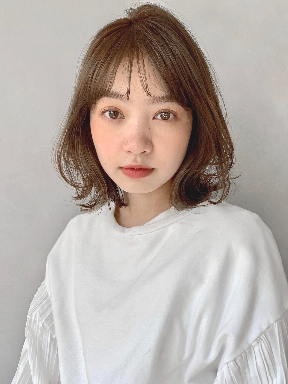 斜めバングモテ髪似合わせカットこなれヘア前髪#221d0811