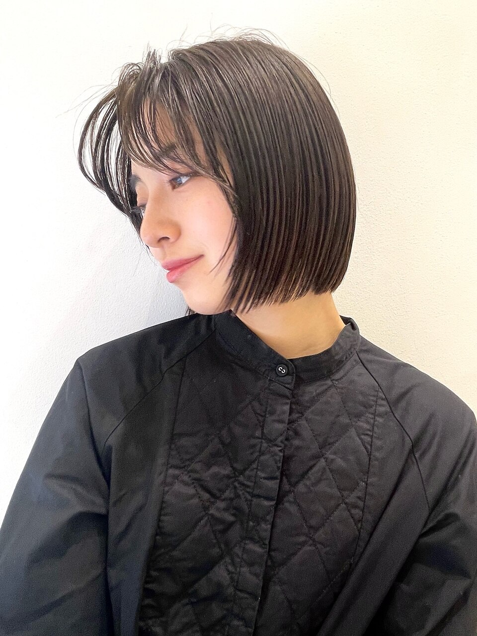 韓国風ボブ フェイスレイヤー 小顔補正カット タンバルモリt87