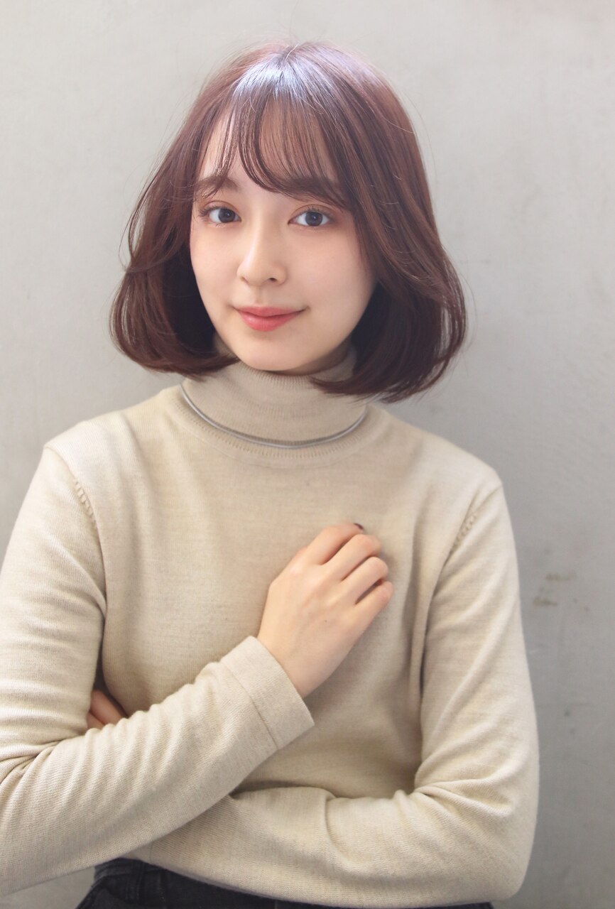 【Blanc】重めボブ＿韓国＿前髪＿内巻き