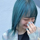 ☆ターコイズブルー×顔まわりカット☆