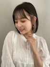 ベージュイヤリングカラーミニボブ【肥田亜沙美】