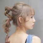 夏のオススメヘアアレンジ♪変形編みおろし/夏にオススメ