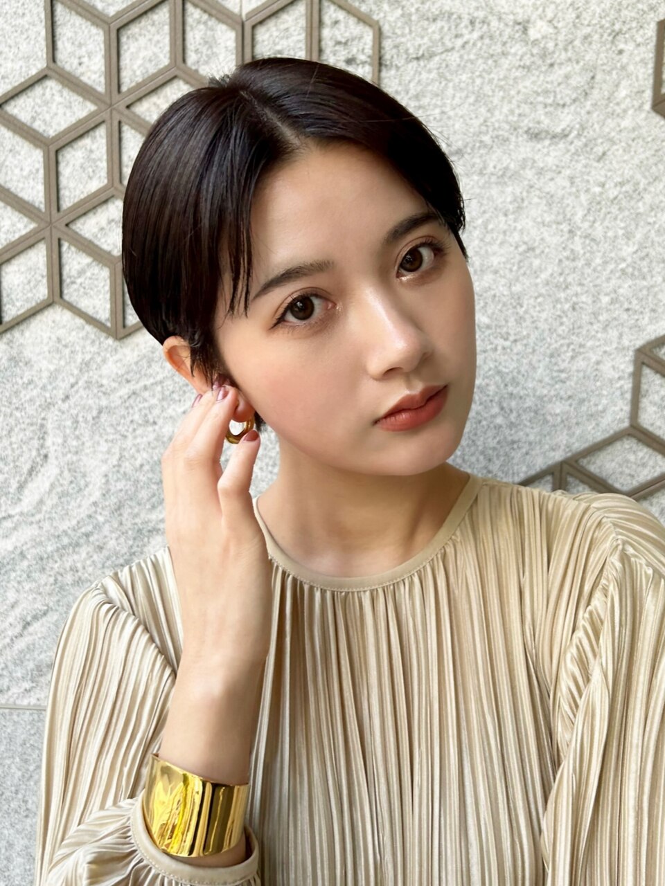 ショートボブ　大人女子　ショート