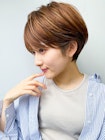 30代40代50代小顔ハンサムショート/チョコレートアッシュ