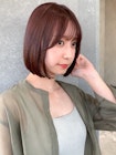 ◇女の子の為のこだわりボブ♪ 艶感パープルカラー